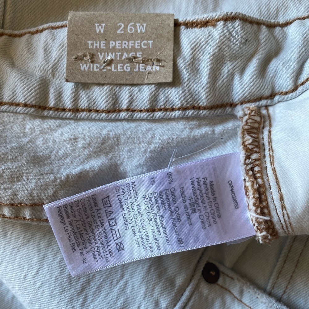 MADEWELL Edmunds Wash The Perfect Vintage Wide Leg Jeans Plus Size 26W Plus NWT - Picture 9 of 9